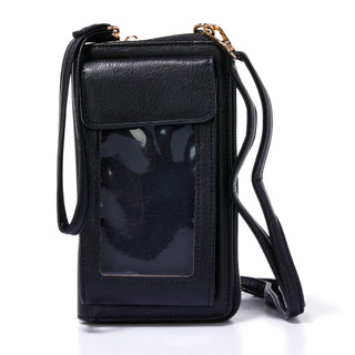 Thumbnail 1: DS Fashion Faux Leather Wallet On A String with Tech Window 