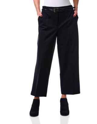 Thumbnail 1: Nanette Lepore Women's Wide Leg Cropped Trousers with Belt  
