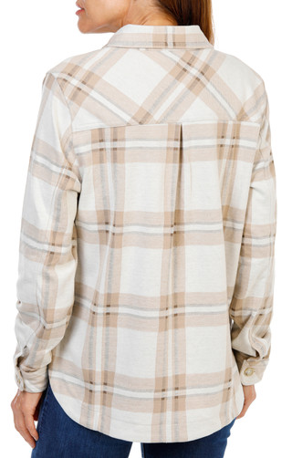 Thumbnail 2: Nanette Lepore Women's Long Sleeve Plaid Button Front Top 