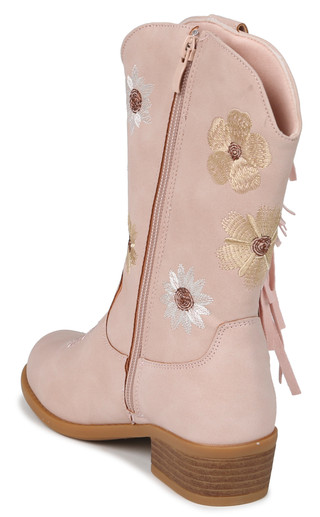 Thumbnail 3: Laundry Girl Youth Girls Floral Embroidered Tassel Boots 