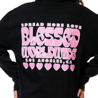 Thumbnail 4: Inspired Culture Juniors Spiritual Message 2 Pocket Zippered Hoodie 