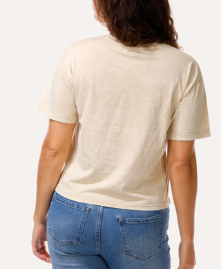 Thumbnail 2: Organic Generation Juniors Howdy Barb Wire Bow Graphic Crop Tee 