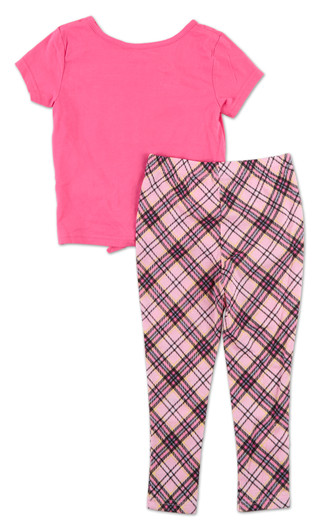 Thumbnail 2: Hello Kitty Little Girls 2 Pc Graphic Tee & Pants Set 