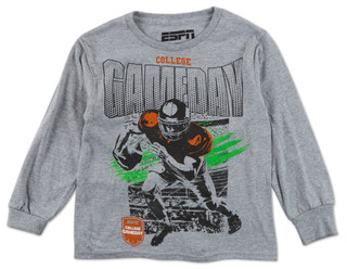 Thumbnail 1: ESPN Boys Long Sleeve College Game Day Graphic Tee 