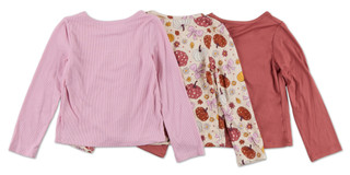 Thumbnail 2: B TWEEN Girls 3 Pk Long Sleeve Fall Tops 