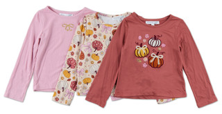 Thumbnail 1: B TWEEN Girls 3 Pk Long Sleeve Fall Tops 
