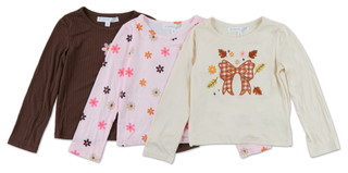 Thumbnail 1: B TWEEN Girls 3 Pk Long Sleeve Tops  