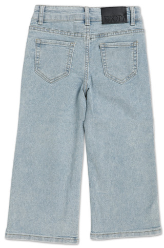 Thumbnail 2: DKNY Toddler Girls Heart Embroidered Flared Jeans 