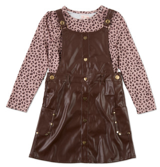 Thumbnail 1: Nannette Big Girls 2 Pc Jumper Dress Set 
