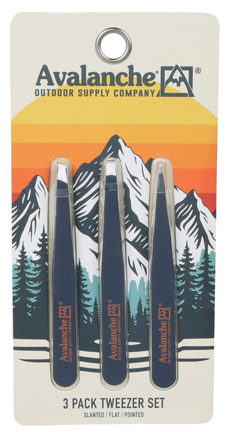 Thumbnail 1: AVALANCHE 3 Pk Tweezer Set  