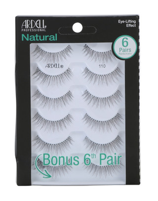 Thumbnail 1: Ardell 6 Pk Natural 110 Eye-Lifting False Eyelashes 