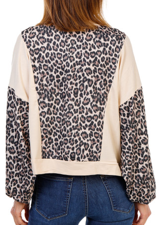 Thumbnail 2: DISCREET Women's Long Sleeve Printed Pullover Top 