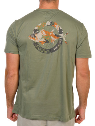 Thumbnail 1: AVALANCHE Men's Short Sleeve Camo Fish Graphic Tee 