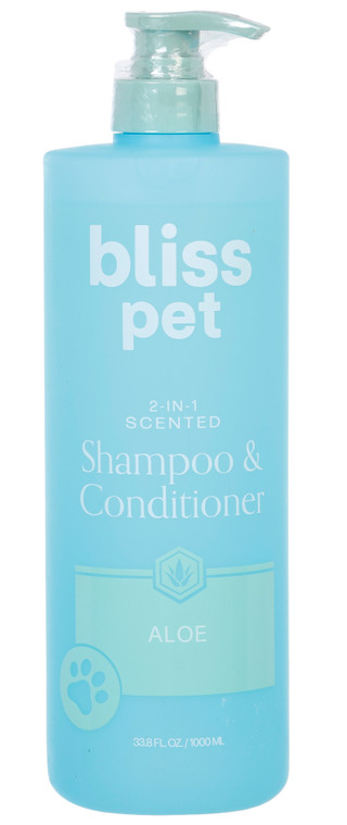 Thumbnail 1: Bliss Pet 33.8 oz 2-In-1 Aloe Pet Shampoo & Conditioner  