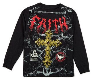 Thumbnail 1: Legends Big Boys Long Sleeve Faith Cross Graphic Top 