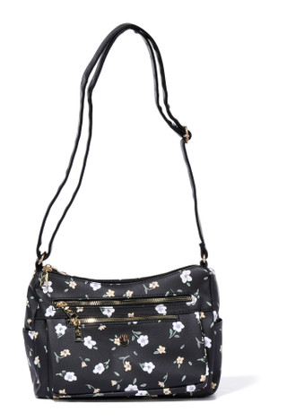 Thumbnail 1: Gloria Vanderbilt Multi Compartment Double Zipper Crossbody Satchel 