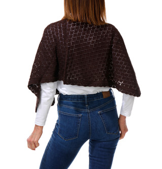 Thumbnail 2: Vigoss Women's Open Crochet Poncho 