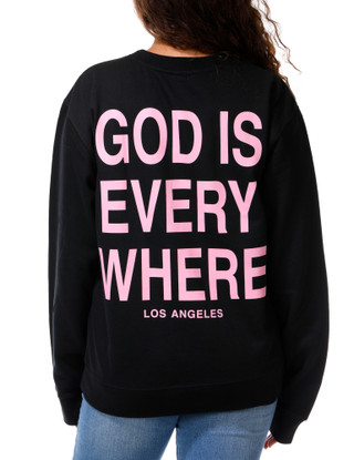 Thumbnail 1: Inspired Culture Juniors God Is Everywhere Long Sleeve Graphic Sweatshirt  
