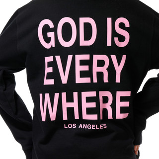 Thumbnail 3: Inspired Culture Juniors God Is Everywhere Long Sleeve Graphic Sweatshirt  