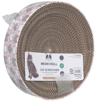 Thumbnail 2: Meow N Roll Scratching & Lounging Cat Scratcher  