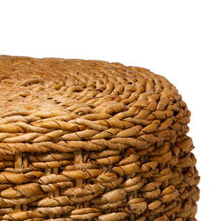 Thumbnail 3: 20 in Handmade Banana Leaf Ottoman 