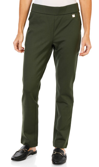 Thumbnail 1: Rafaella Women's Pull On Slim Leg Tailored Pants 