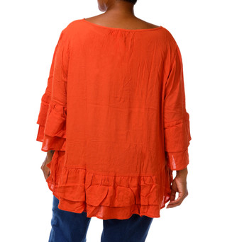 Thumbnail 2: Liv Women's Plus Solid Ruffle Top  