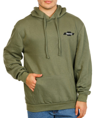 Thumbnail 2: GM Men's Chevy Hooded Kangaroo Pocket Graphic Sweatshirt 
