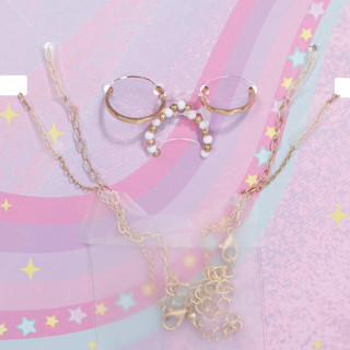 Thumbnail 2: Capelli New York 5 Pc Statement Necklace & Ring Set 