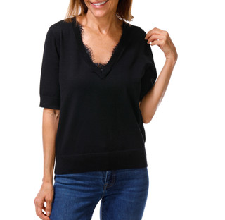 Thumbnail 1: DKNY Women's V-Neck Sweater Top 