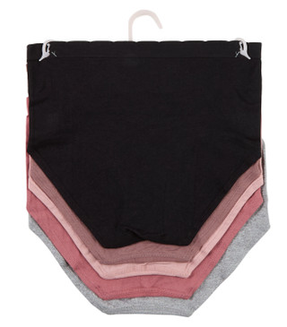 Thumbnail 2: Laura Ashley Women's 5 Pk Seamless Brief Panties  