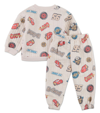 Thumbnail 2: Disney Toddler Boys 2 Pc Quilted Fleece Character Pants Set 