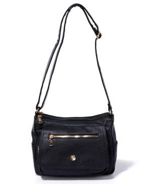 Thumbnail 1: Gloria Vanderbilt Multi Compartment Shoulder Bag with Flap Pocket Front 