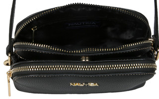 Thumbnail 3: MULTISAC Women's Dome Double Zip Crossbody Purse w/ Charms 