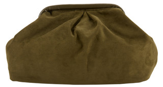 Thumbnail 3: London Fog Women's Faux Suede Lock Frame Convertible Clutch  