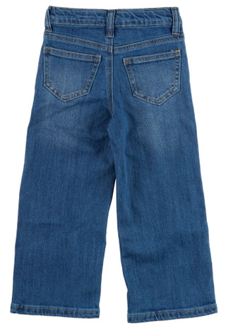 Thumbnail 2: BADGLEY MISCHKA Little Girl's Regular Rise Wide Leg Jeans 