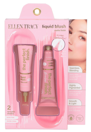 Thumbnail 1: Ellen Tracy 2 Pk 0.53 oz Matte Finish Liquid Blush Set 