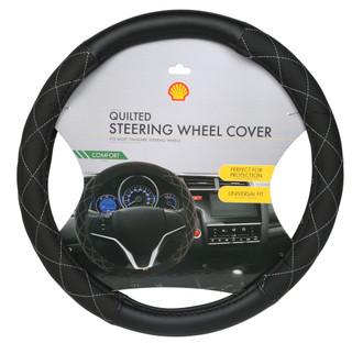 Thumbnail 1: Shell Quilted Steering Wheel Cover 