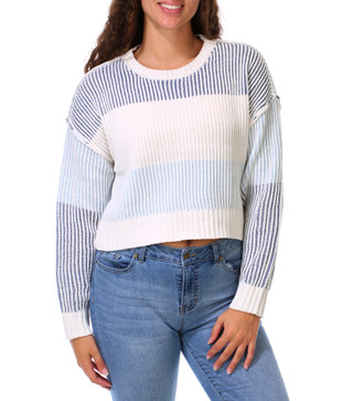 Thumbnail 1: No Comment Juniors Pullover Crop Sweater 