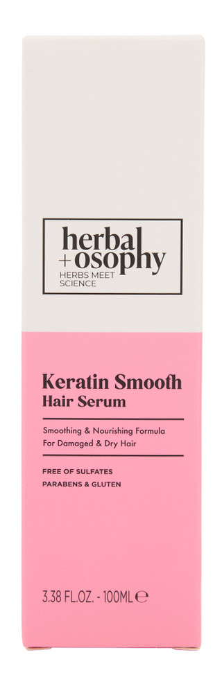 Thumbnail 1: HERBALOSOPHY 3.38 oz Smoothing & Nourishing Keratin Smooth Hair Serum 