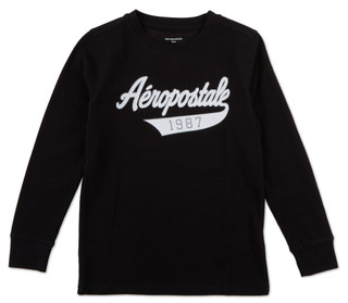 Thumbnail 1: Aeropostale Boys Waffle Long Sleeve Shirt  