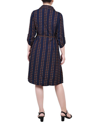 Thumbnail 2: NY COLLECTION NY Collection Petite 3/4 Roll Tab Sleeve Shirtdress 