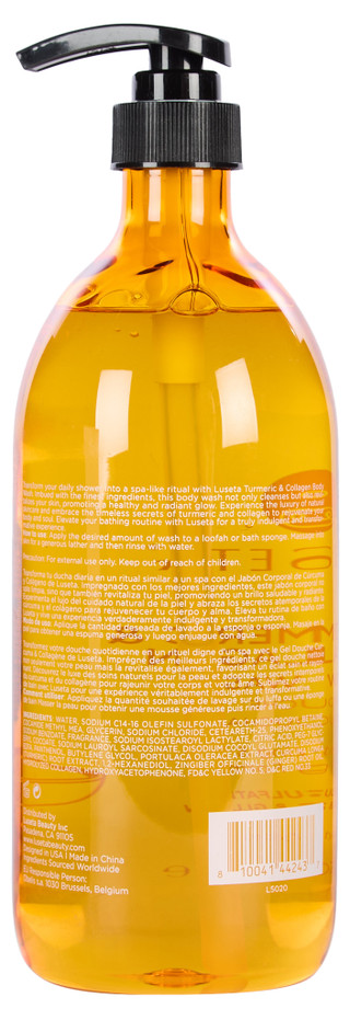 Thumbnail 2: LUSETA 33.8 oz Turmeric & Collagen Body Wash  