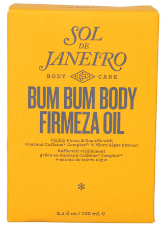 Thumbnail 2: Sol de Janiero 3.4 oz Bum Bum Body Firmeza Oil in Pump Glass Bottle 