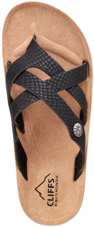 Thumbnail 5: White Mountain Women's Crossband Comfort Slides  