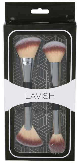Thumbnail 1: Lavish 2 Pk Dual-Ended Makeup Brush Set 