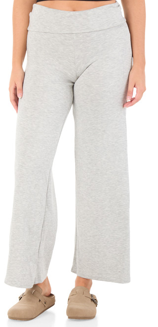 Thumbnail 1: ShoSho Juniors Active High Rise Fold Over Wide Leg Pants  