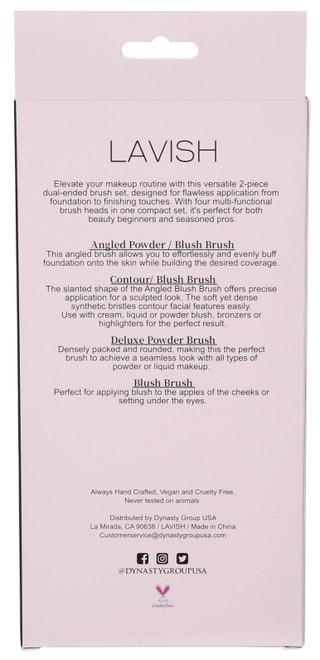 Thumbnail 2: Lavish 2 Pk Dual-Ended Makeup Brush Set 