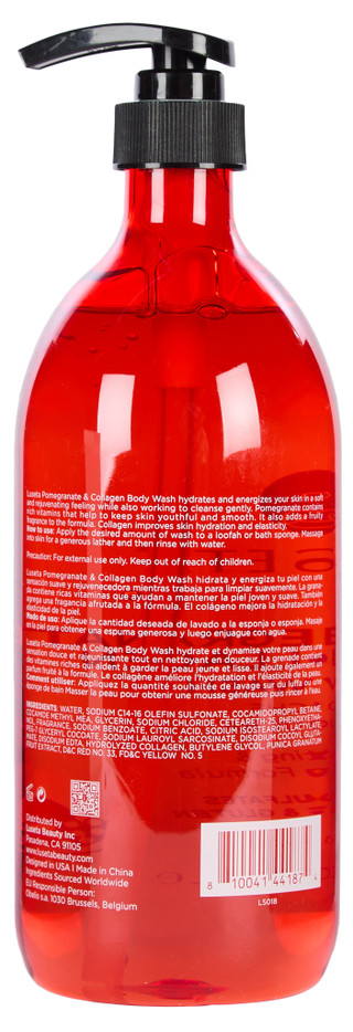 Thumbnail 2: LUSETA 33.8 oz Pomegranate & Collagen Body Wash 