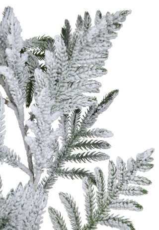Thumbnail 2: . 72 in Snowy Pine Christmas Garland 